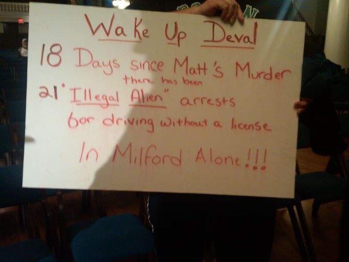 Milford protest